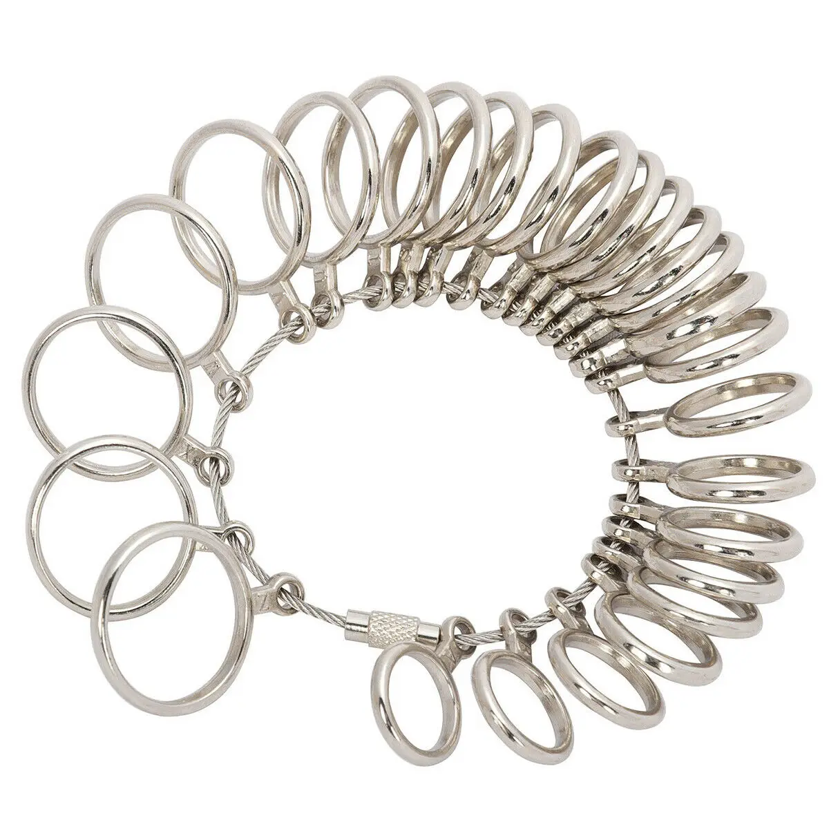 Metal Ring Sizer Set Measuring Ring with Rings Mandrel Sizer Finger Sizing Measuring Stick Ring Jewelry Tools Set
Metal Ring Sizer Set Measuring Ring with Rings Mandrel Sizer Finger Sizing Measuring Stick Ring Jewelry Tools Set