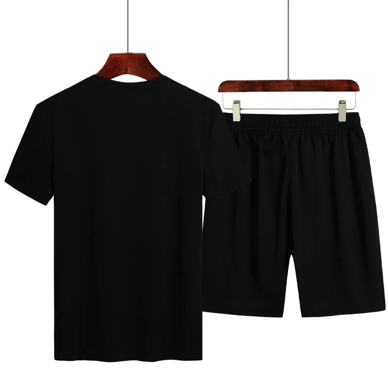 2021 Men Casual Set Fashion 2 PCS Sweat Suit Striped Short Sleeve T-shirt Shorts Sets Male Sportswear Tracksuit Summer Spor
2021 Men Casual Set Fashion 2 PCS Sweat Suit Striped Short Sleeve T-shirt Shorts Sets Male Sportswear Tracksuit Summer Spor