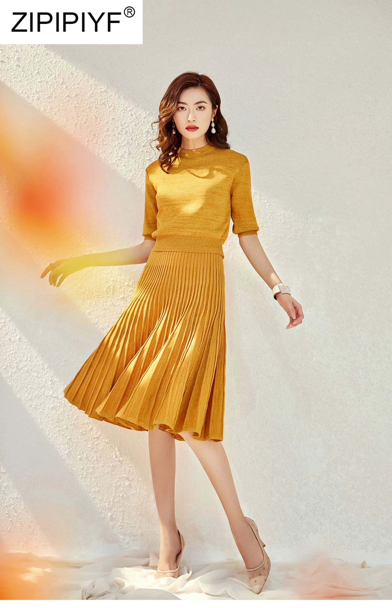 2020 Spring Women Elegant New Fashion Solid Dress O-Neck Three Quarter Sleeve Pleated Knee-Length Casual Female Dresses Y95
2020 Spring Women Elegant New Fashion Solid Dress O-Neck Three Quarter Sleeve Pleated Knee-Length Casual Female Dresses Y95