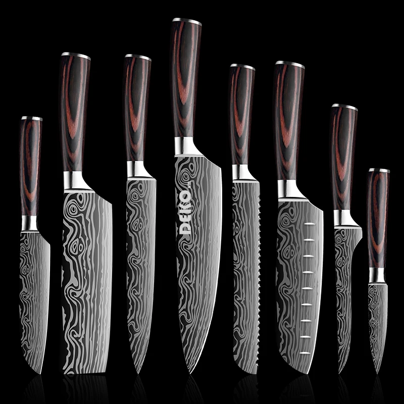 DEKO Kitchen Knives Set Sharp Professional Chef Knives 4CR13 Boning Damascus Japanese 7CR17 440C High Carbon Stainless Steel
DEKO Kitchen Knives Set Sharp Professional Chef Knives 4CR13 Boning Damascus Japanese 7CR17 440C High Carbon Stainless Steel