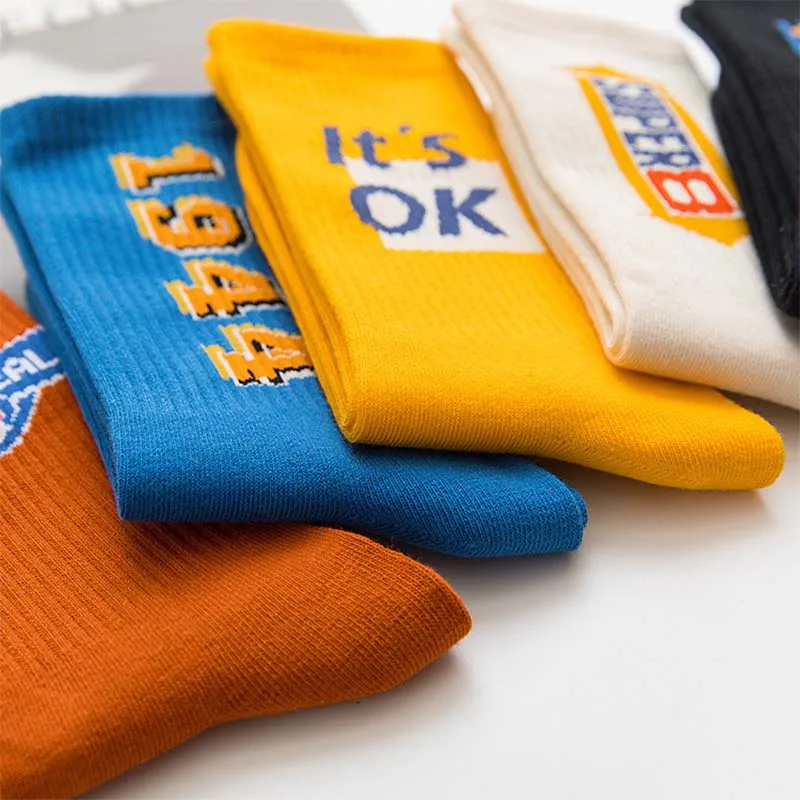 Korean style fashion Harajuku street hip hop socks unisex fun men's socks happy skateboard Chinese character letter ladies socks
Korean style fashion Harajuku street hip hop socks unisex fun men's socks happy skateboard Chinese character letter ladies socks