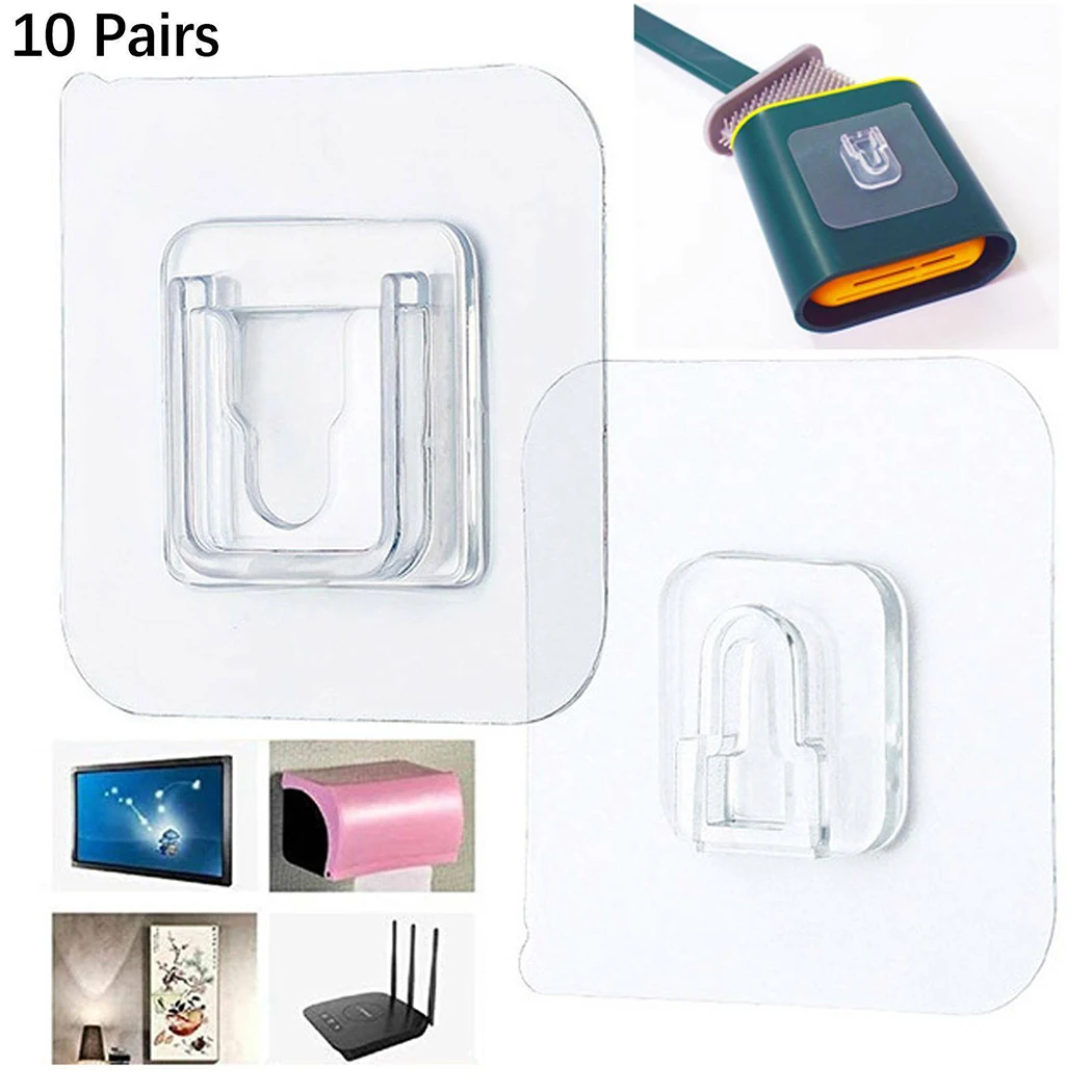 10 Pairs Multi-Purpose Hooks Double-Sided Adhesive Wall Door Hooks Waterproof Wall Storage Holder For Kitchen Bathroo
10 Pairs Multi-Purpose Hooks Double-Sided Adhesive Wall Door Hooks Waterproof Wall Storage Holder For Kitchen Bathroo