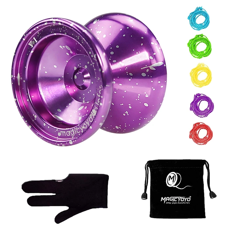 MAGICYOYO V1 Unresponsive Metal Professional Yoyo Ball 5 Strings and Yo-Yo Glove for Kids Beginner
MAGICYOYO V1 Unresponsive Metal Professional Yoyo Ball 5 Strings and Yo-Yo Glove for Kids Beginner