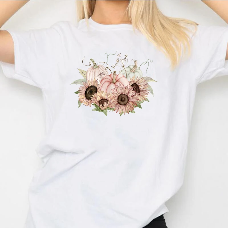 Футболка женская с принтом подсолнухов и тыкв VIP HJN
Футболка женская с принтом подсолнухов и тыкв VIP HJN