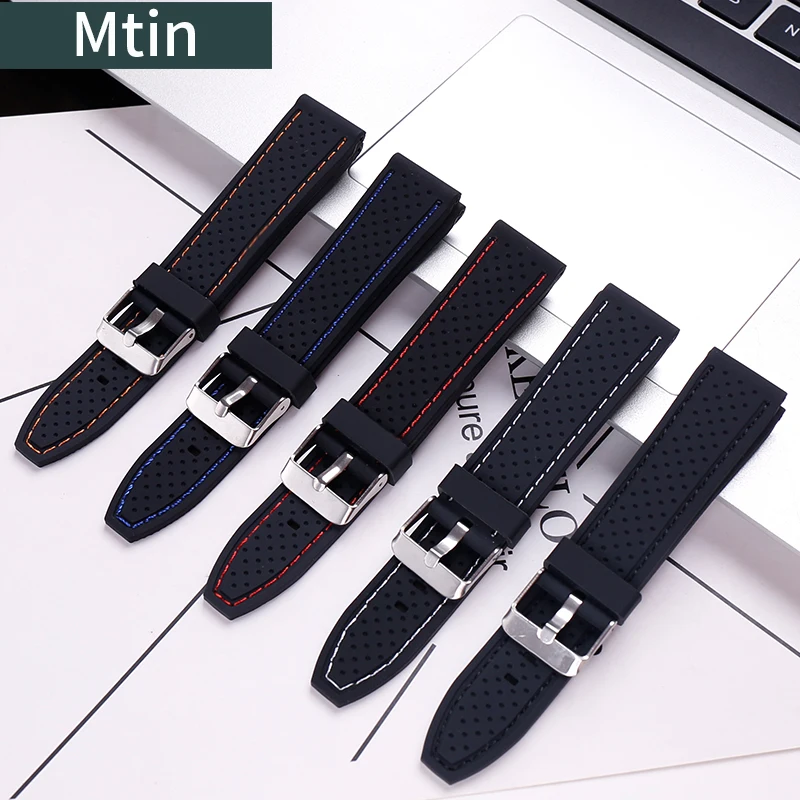 20mm22mm24mm Silicone Strap Pin Buckle Watch Accessories Men's Outdoor Sports Waterproof Bracelet Rubber Watch Band Tools
20mm22mm24mm Silicone Strap Pin Buckle Watch Accessories Men's Outdoor Sports Waterproof Bracelet Rubber Watch Band Tools