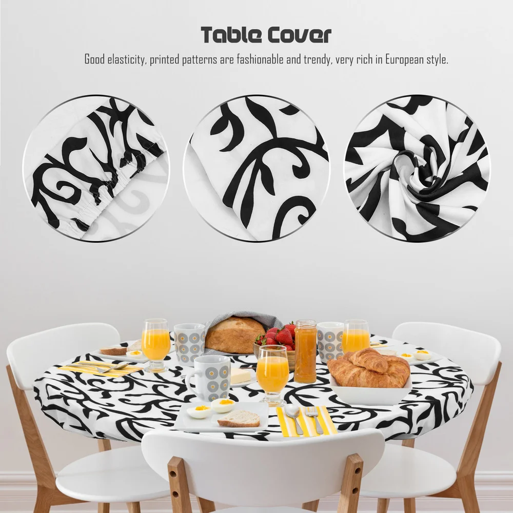 1pc Practical Round Stretch Table Cover Decorative Printing Tablecloth
1pc Practical Round Stretch Table Cover Decorative Printing Tablecloth