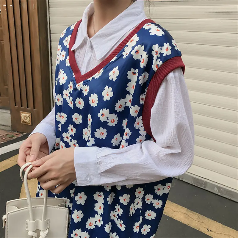 HziriP Stylish Chic Vintage Sweet Print Floral 2019 Loose Sleeveless Outerwear Female Casual Autumn Fashion Free All-Match Coat
HziriP Stylish Chic Vintage Sweet Print Floral 2019 Loose Sleeveless Outerwear Female Casual Autumn Fashion Free All-Match Coat