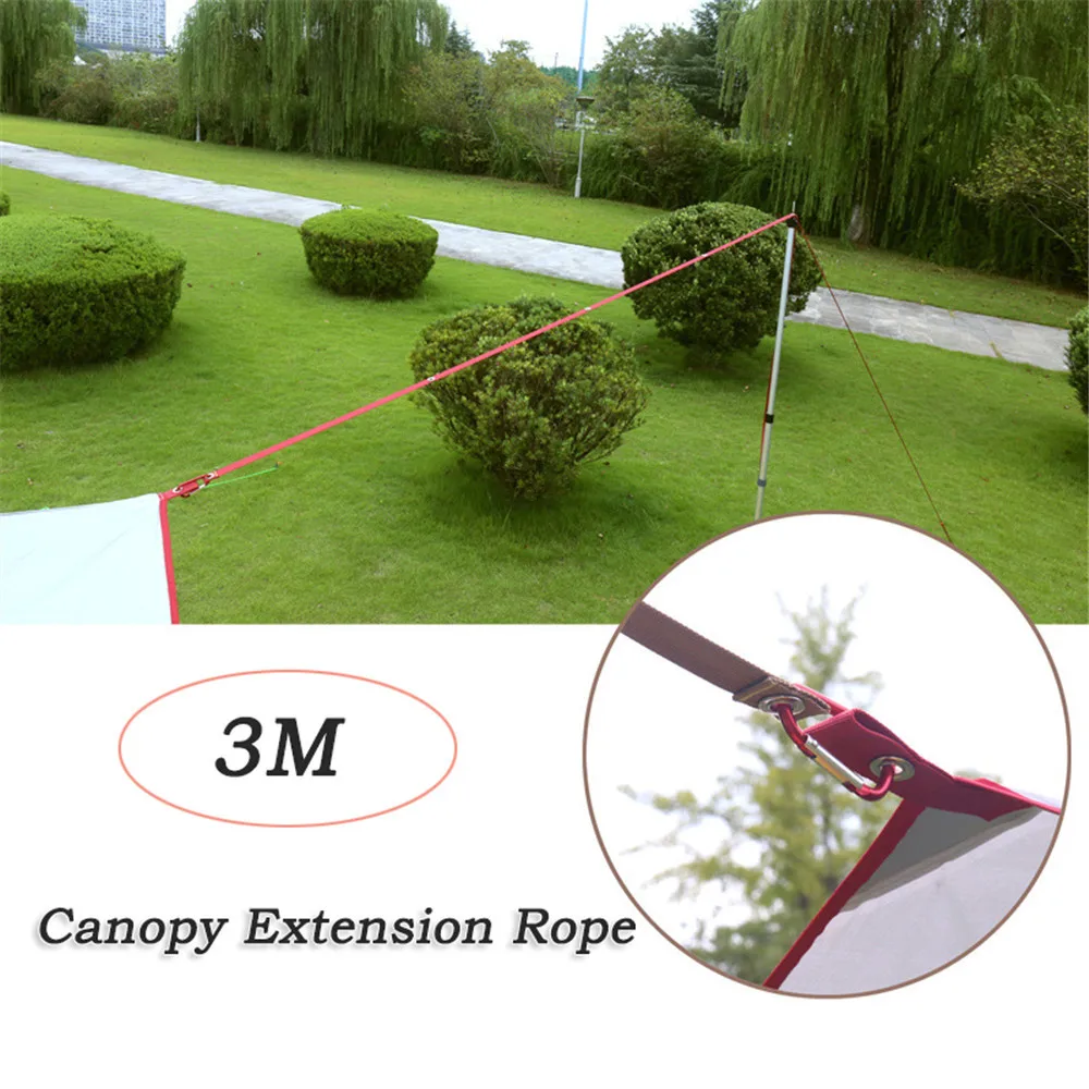 3M Canopy Extension Rope Multifunction High Density Webbing Holes Adjustable Camping Hiking Picnic Awning Lengthen Strap
3M Canopy Extension Rope Multifunction High Density Webbing Holes Adjustable Camping Hiking Picnic Awning Lengthen Strap