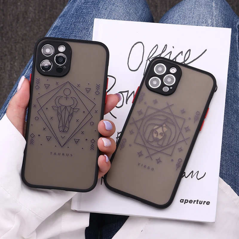 Shockproof Matte Shell For iPhone 11 12 Pro Max Mini 7 8P XR X XS SE Twelve Constellation Fashion Camera Protection Phone Case 
Shockproof Matte Shell For iPhone 11 12 Pro Max Mini 7 8P XR X XS SE Twelve Constellation Fashion Camera Protection Phone Case