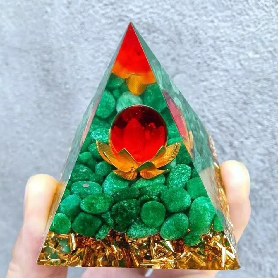 Orgonite foreign trade aogen pyramid ornament natural stone lotus energy pyramid Bring good luck Energy Healing Reiki
Orgonite foreign trade aogen pyramid ornament natural stone lotus energy pyramid Bring good luck Energy Healing Reiki