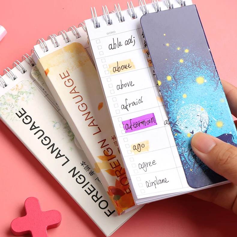 Zanken english word book ring type portable memory small book English portable notebook type new word record book coil book
Zanken english word book ring type portable memory small book English portable notebook type new word record book coil book