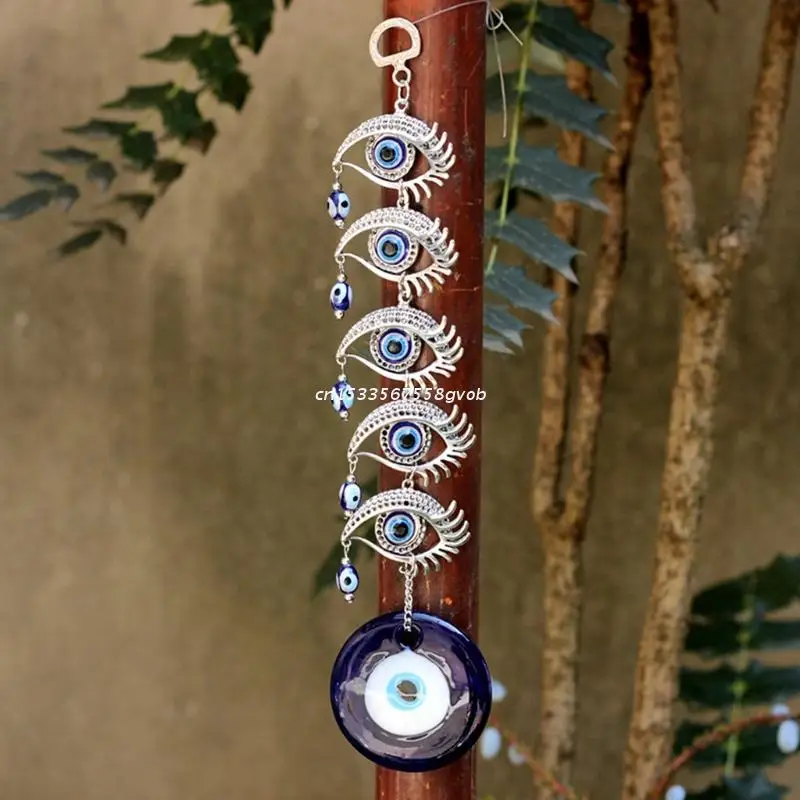 Free Shipping Turkish Blue Evil Eye Amulets Wall Hanging Pendant Home Decor Ornament Protection Blessing Good Luck Gift | Дом и сад