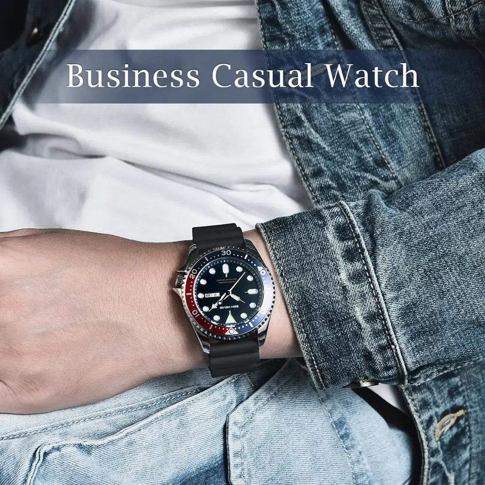 Модные мужские кварцевые часы Бен-невирас с силиконовым ремешком и датой