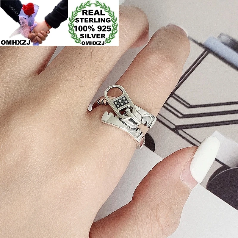 OMHXZJ Wholesale HC84 European Fashion Hot Fine Woman Girl Birthday Party Gift Vintage Zipper 100% 925 Sterling Silver Open Ring
OMHXZJ Wholesale HC84 European Fashion Hot Fine Woman Girl Birthday Party Gift Vintage Zipper 100% 925 Sterling Silver Open Ring