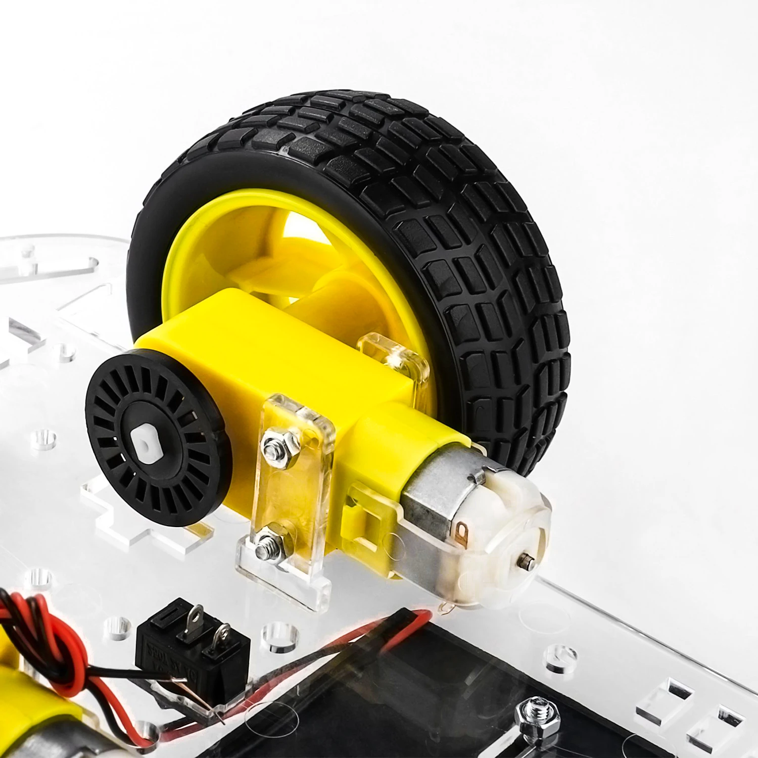 4PCS DC Motor Wheel Kit Plastic TT Motor Tire Wheel 3-6V Dual Shaft Gear Motor TT Magnetic Gearbox Engine For Robot Smart Car
4PCS DC Motor Wheel Kit Plastic TT Motor Tire Wheel 3-6V Dual Shaft Gear Motor TT Magnetic Gearbox Engine For Robot Smart Car