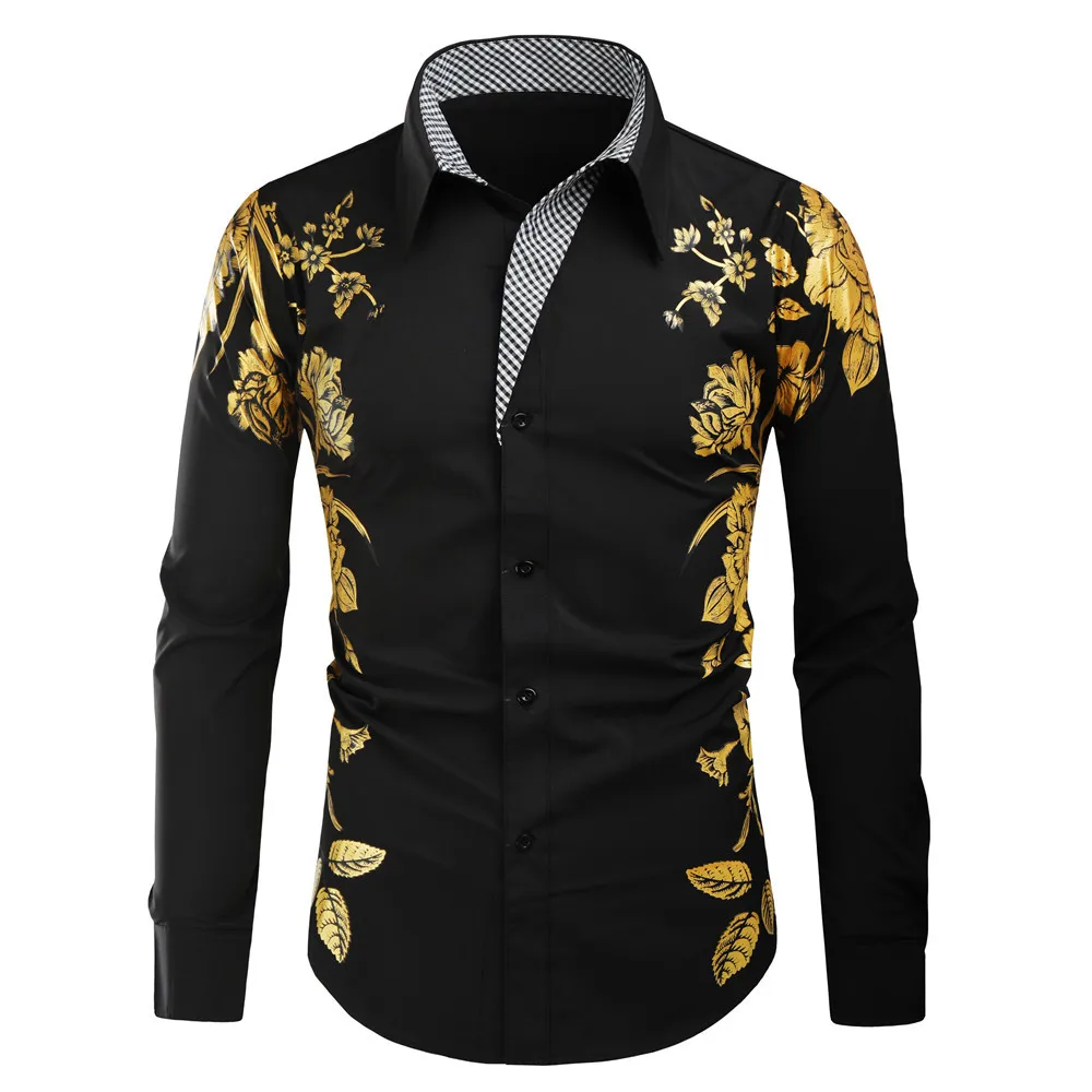 2021 New Fashion Men's Cotton Floral Blouse Men Long Sleeve Flower Shirt Masculina Camisa Slim Casual Dress Social Street Wear
2021 New Fashion Men's Cotton Floral Blouse Men Long Sleeve Flower Shirt Masculina Camisa Slim Casual Dress Social Street Wear