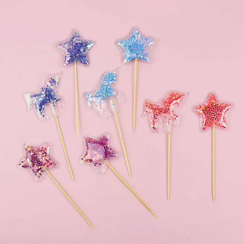 10Pcs Unicorn Stars Cake Topper Decor Shiny Sequins PVC Cupcake Toppers Baby Shower Wedding Birthday Party Ornament
10Pcs Unicorn Stars Cake Topper Decor Shiny Sequins PVC Cupcake Toppers Baby Shower Wedding Birthday Party Ornament
