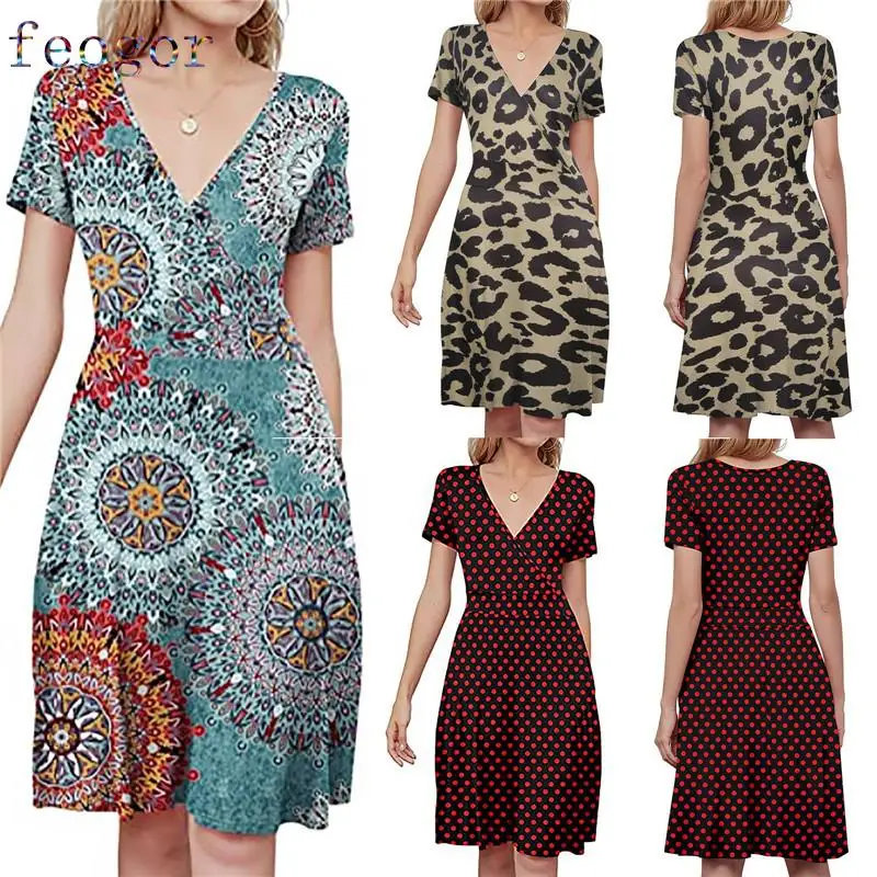 FEOGOR 2021 summer new casual women's V-neck short-sleeved mid-length printed dress FEOGOR Casual dress ball gown party dress
FEOGOR 2021 summer new casual women's V-neck short-sleeved mid-length printed dress FEOGOR Casual dress ball gown party dress