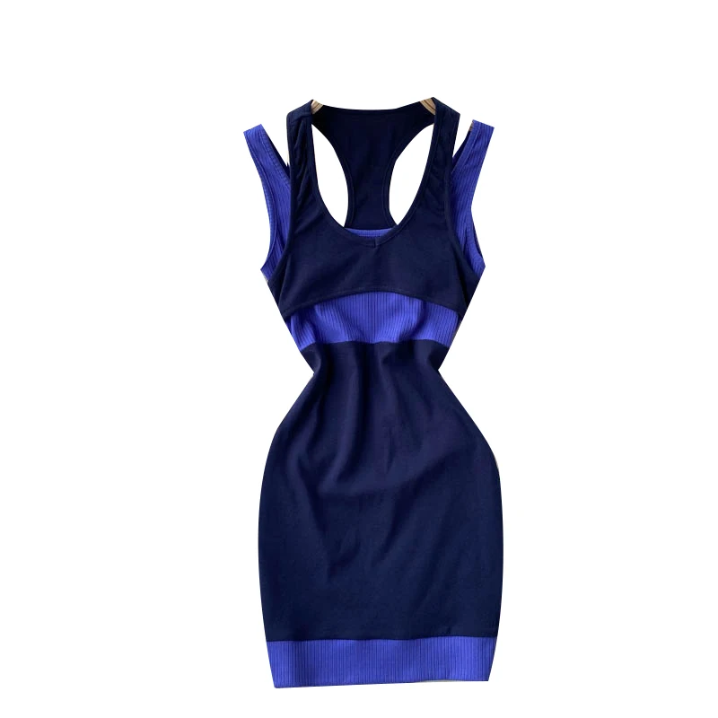 Party Sexy Dress Female Wrap Hip Fake Two Pieces Color Contrast High Waist Bodycon Dresses Lady Fashion Tank Halter Dress Women
Party Sexy Dress Female Wrap Hip Fake Two Pieces Color Contrast High Waist Bodycon Dresses Lady Fashion Tank Halter Dress Women