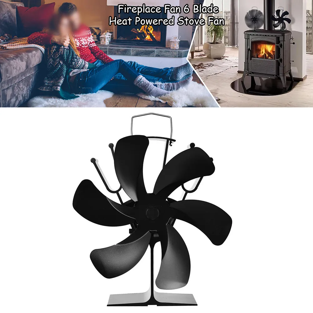 Black Fireplace Fan 6 Blade Heat Powered Stove Fan Log Wood Burner Eco Friendly Efficient Heat Distribution Quiet Heater Tool
Black Fireplace Fan 6 Blade Heat Powered Stove Fan Log Wood Burner Eco Friendly Efficient Heat Distribution Quiet Heater Tool