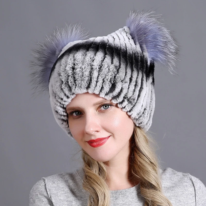HT3284 Thick Warm Real Rabbit Fur Hat Cute Ears Women Winter Hat Lady Earflap Snow Ski Cap Female High Quality Women Beanie Hat
HT3284 Thick Warm Real Rabbit Fur Hat Cute Ears Women Winter Hat Lady Earflap Snow Ski Cap Female High Quality Women Beanie Hat