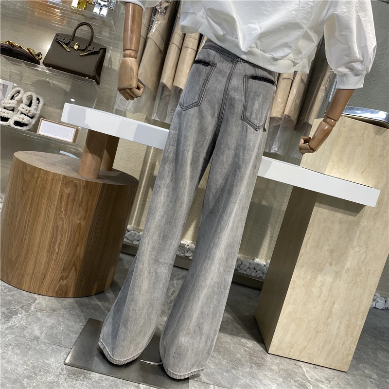 Girl Loose Wide Leg Jeans Fashionable Ripped Indie Baggy Pants for Women High Waist Wash Grey Straight Leg Denim Trousers 
Girl Loose Wide Leg Jeans Fashionable Ripped Indie Baggy Pants for Women High Waist Wash Grey Straight Leg Denim Trousers