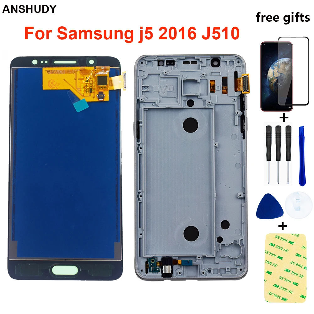 Для Samsung Galaxy J5 2016 j510 J510F J510FN J510M J510Y J510G сенсорный экран дигитайзер панель + ЖК