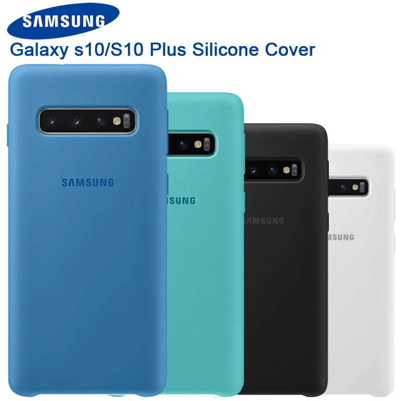 Оригинальный мягкий силиконовый чехол Samsung для Galaxy S10 X телефона с задней стенкой