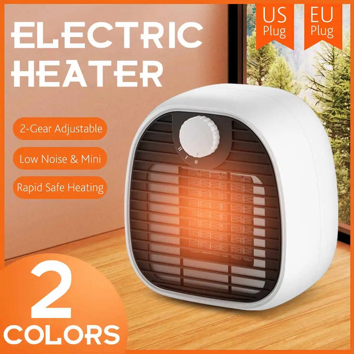 1000W Electric Heater Mini Portable Home Office Desktop Warm Air Heater Warmer Fan Silent Heat Thermostat US/EU Plug
1000W Electric Heater Mini Portable Home Office Desktop Warm Air Heater Warmer Fan Silent Heat Thermostat US/EU Plug