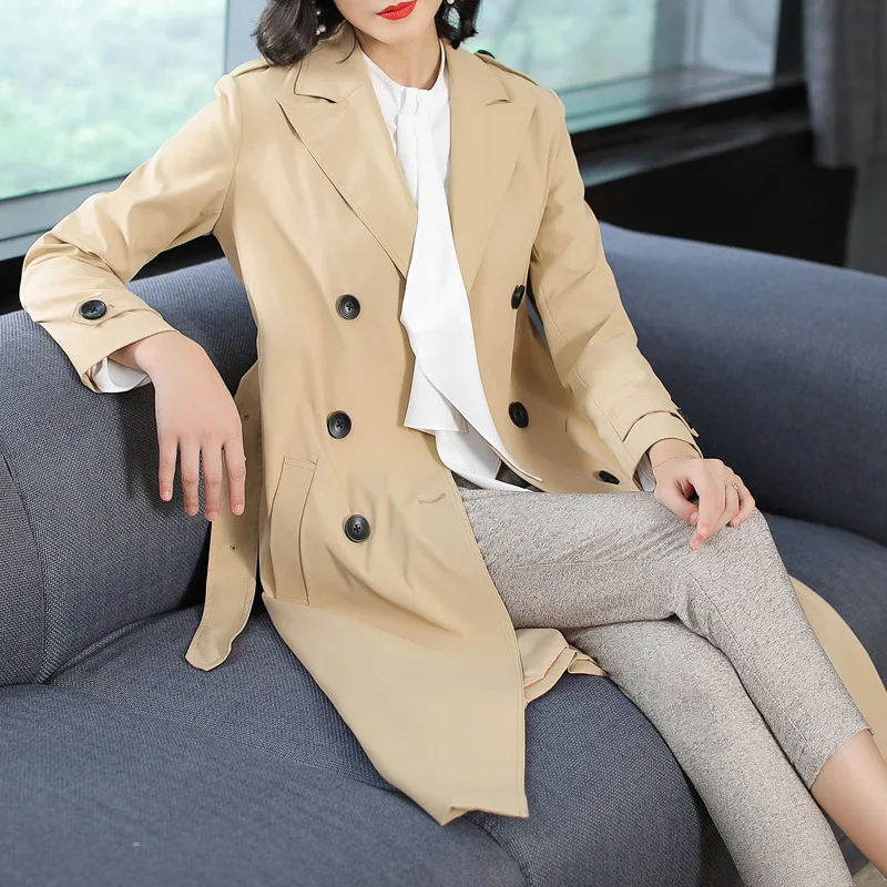 Women Trench Coat Casual Women's Long Outerwear Loose Overcoat with Belt Winter Fashion Double-breasted Windbreaker Femme
Women Trench Coat Casual Women's Long Outerwear Loose Overcoat with Belt Winter Fashion Double-breasted Windbreaker Femme