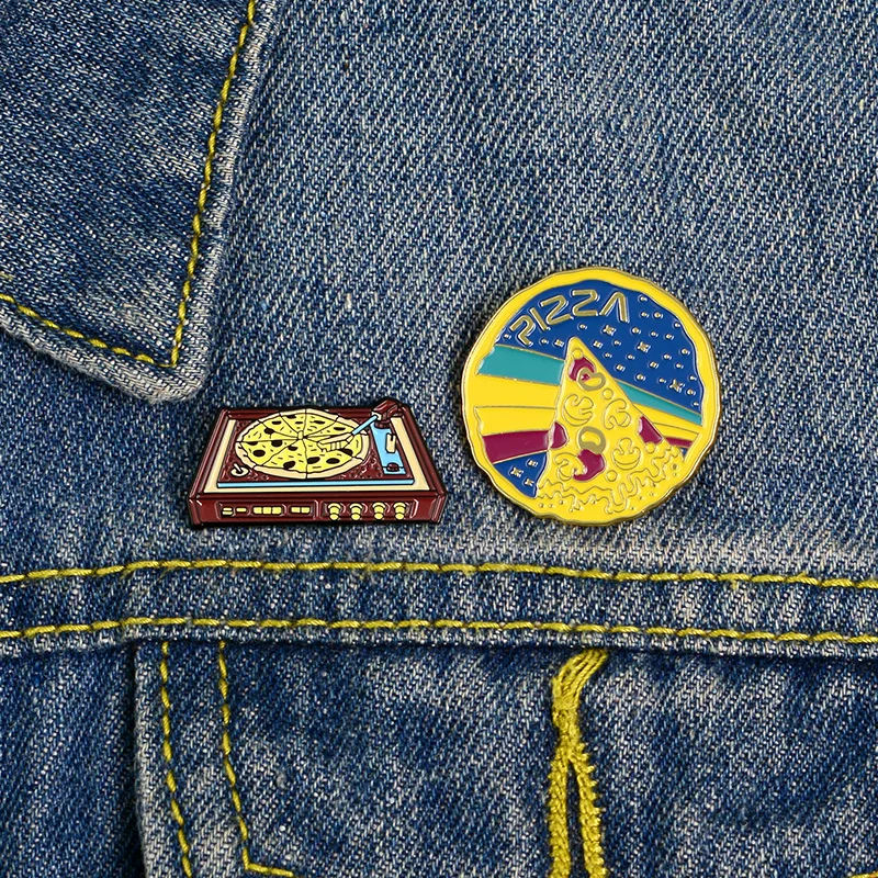 Rainbow Pizza RECORDS Cartoon Lapel Pins Brooch Metal Badge Vintage Classics Jewelry Gifts Collection
Rainbow Pizza RECORDS Cartoon Lapel Pins Brooch Metal Badge Vintage Classics Jewelry Gifts Collection
