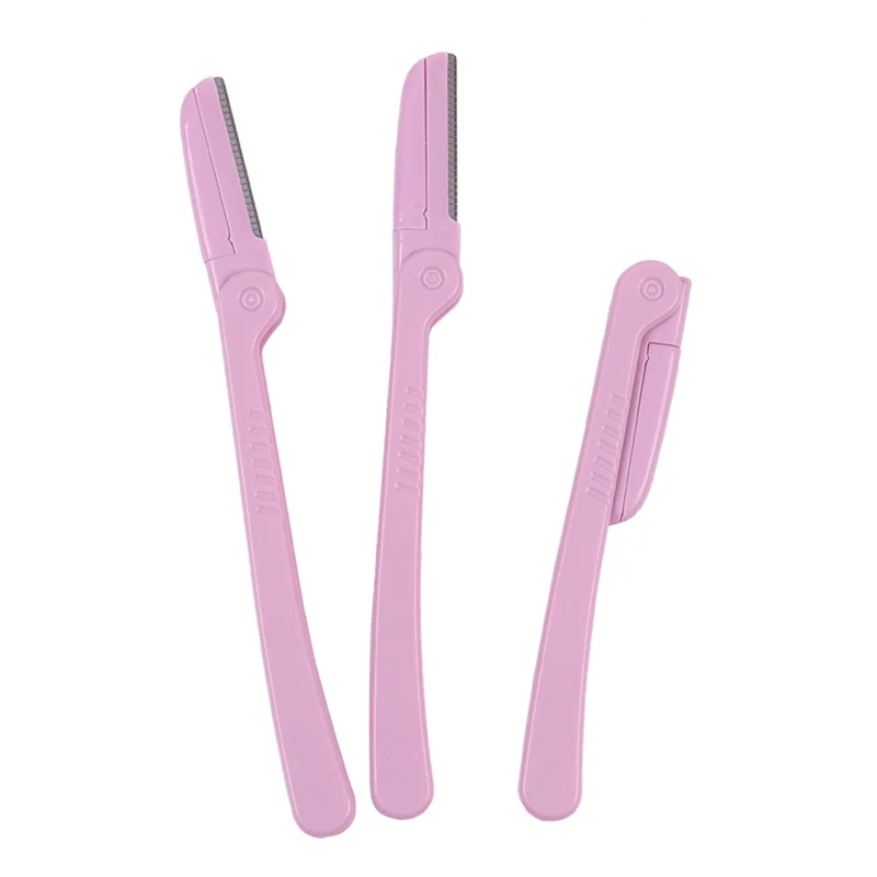 Pink Facial Eyebrow Trimmer Hair Razor Beauty Face Eyebrow Shaper Shaver Blades Makeup Tools Safety Netting Blade 3pcs
Pink Facial Eyebrow Trimmer Hair Razor Beauty Face Eyebrow Shaper Shaver Blades Makeup Tools Safety Netting Blade 3pcs