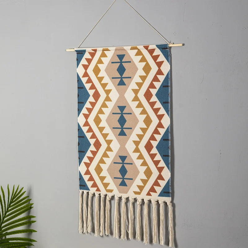 Home Decor Macrame Wall Hanging Tapestry Cotton Tassel Handmade Woven Bohemian geometric canvas Art background cloth tapestry
Home Decor Macrame Wall Hanging Tapestry Cotton Tassel Handmade Woven Bohemian geometric canvas Art background cloth tapestry