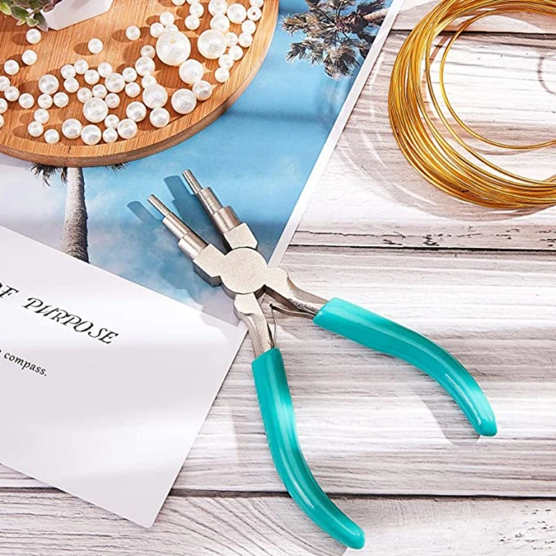 6-In-1 Bail Making Pliers Loop Sizes 2 – 9 Millimeter Wire Wrapper Looping Forming Jewelry Pliers Jewelry Making Tools
6-In-1 Bail Making Pliers Loop Sizes 2 – 9 Millimeter Wire Wrapper Looping Forming Jewelry Pliers Jewelry Making Tools