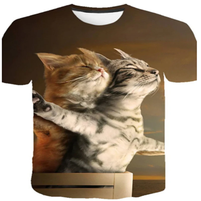 2020 new cool fashion men's and women's T-shirt cat printing 3d T-shirt summer short-sleeved T-shirt male T-shirt
2020 new cool fashion men's and women's T-shirt cat printing 3d T-shirt summer short-sleeved T-shirt male T-shirt