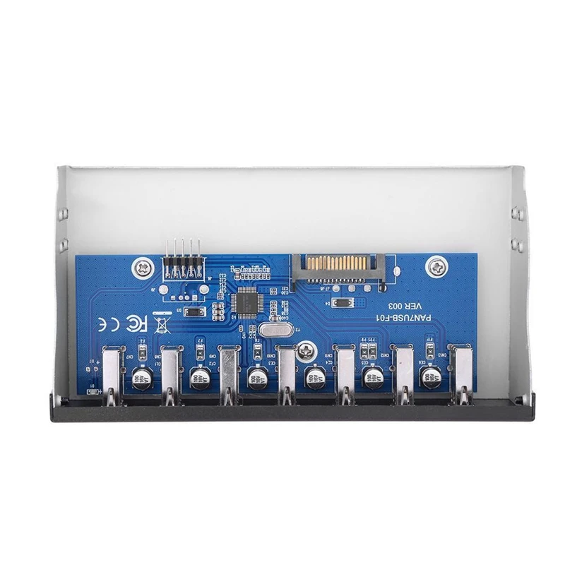 9 Pin To 7 Port USB2.0 Hub 5.25 Inch CD-Rom Drive Bay CD Rom Front Panel For PC Case 
9 Pin To 7 Port USB2.0 Hub 5.25 Inch CD-Rom Drive Bay CD Rom Front Panel For PC Case