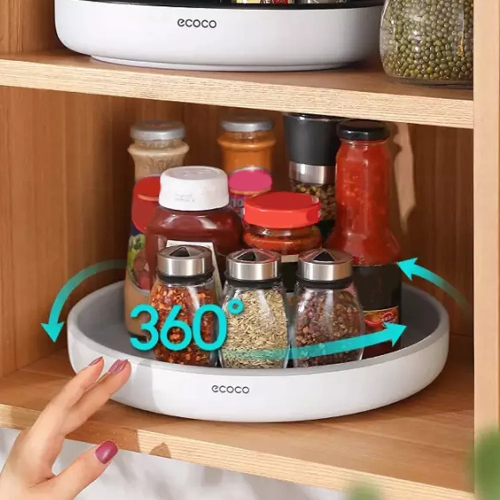 360° Rotating Storage Rack Multifunctional Seasoning Organizer Shelf Oilproof Non-slip Kitchen Supplies Holder For Home 
360° Rotating Storage Rack Multifunctional Seasoning Organizer Shelf Oilproof Non-slip Kitchen Supplies Holder For Home