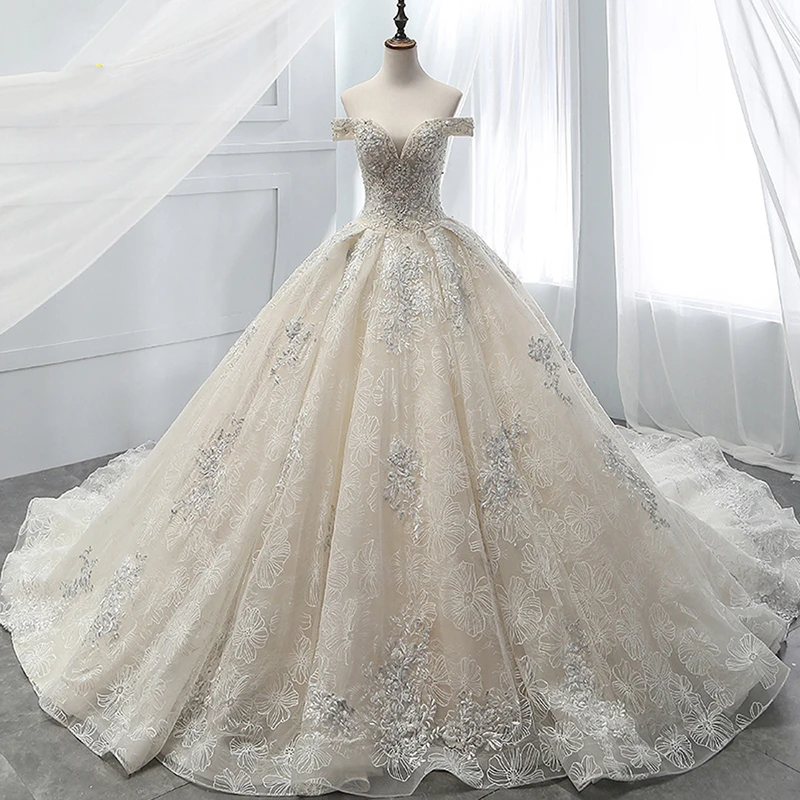 Luxury Wedding Dresses Sleeveless Tube Top Lace Applique Sweetheart Prom Gowns Hand-beaded Embroidery Robe de mariée Court Train
Luxury Wedding Dresses Sleeveless Tube Top Lace Applique Sweetheart Prom Gowns Hand-beaded Embroidery Robe de mariée Court Train