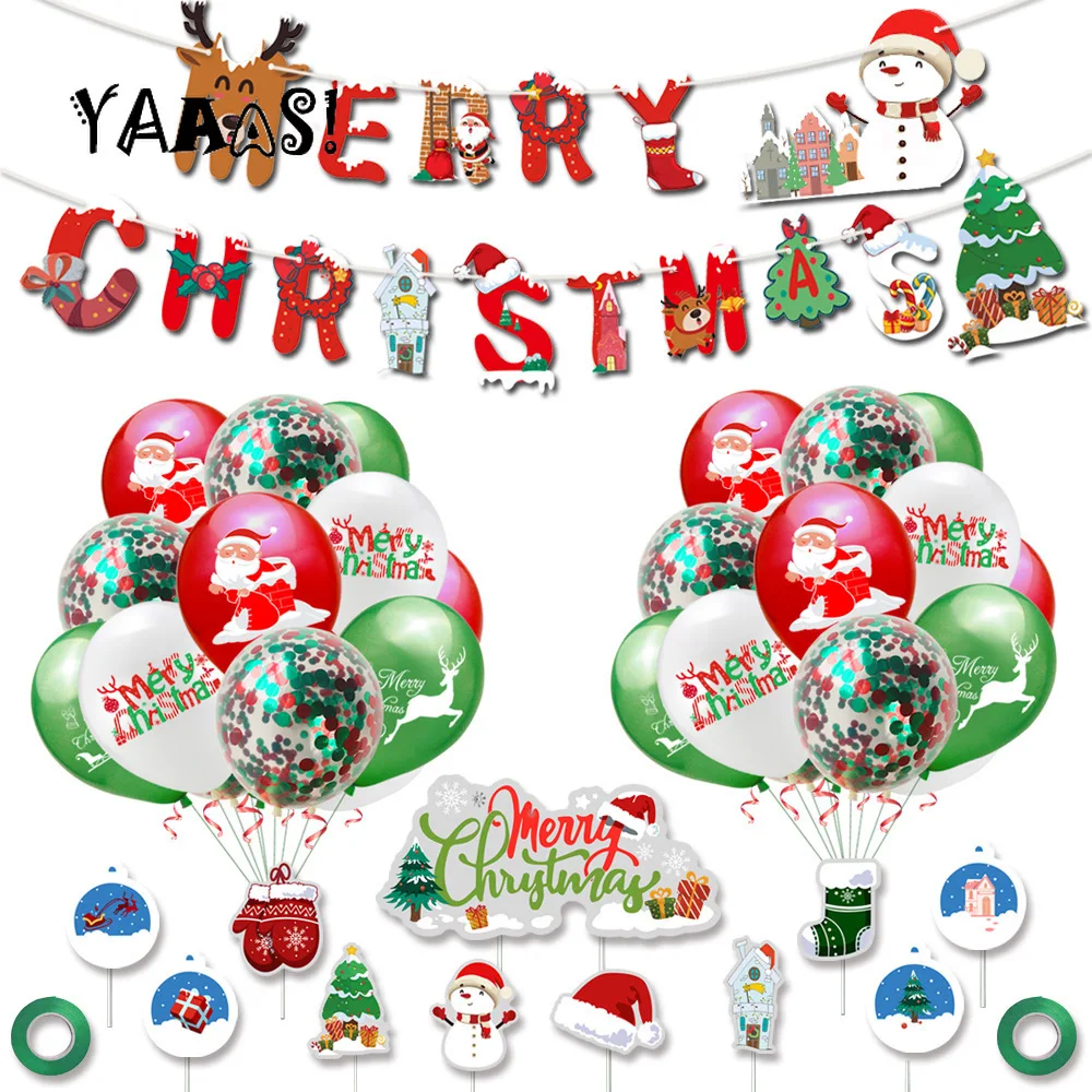 1Set Merry Christmas Balloons Sets Christmas Banner Latex Balloons Xmas Eve Party New Year Home Christmas Decoration Air Balloon
1Set Merry Christmas Balloons Sets Christmas Banner Latex Balloons Xmas Eve Party New Year Home Christmas Decoration Air Balloon