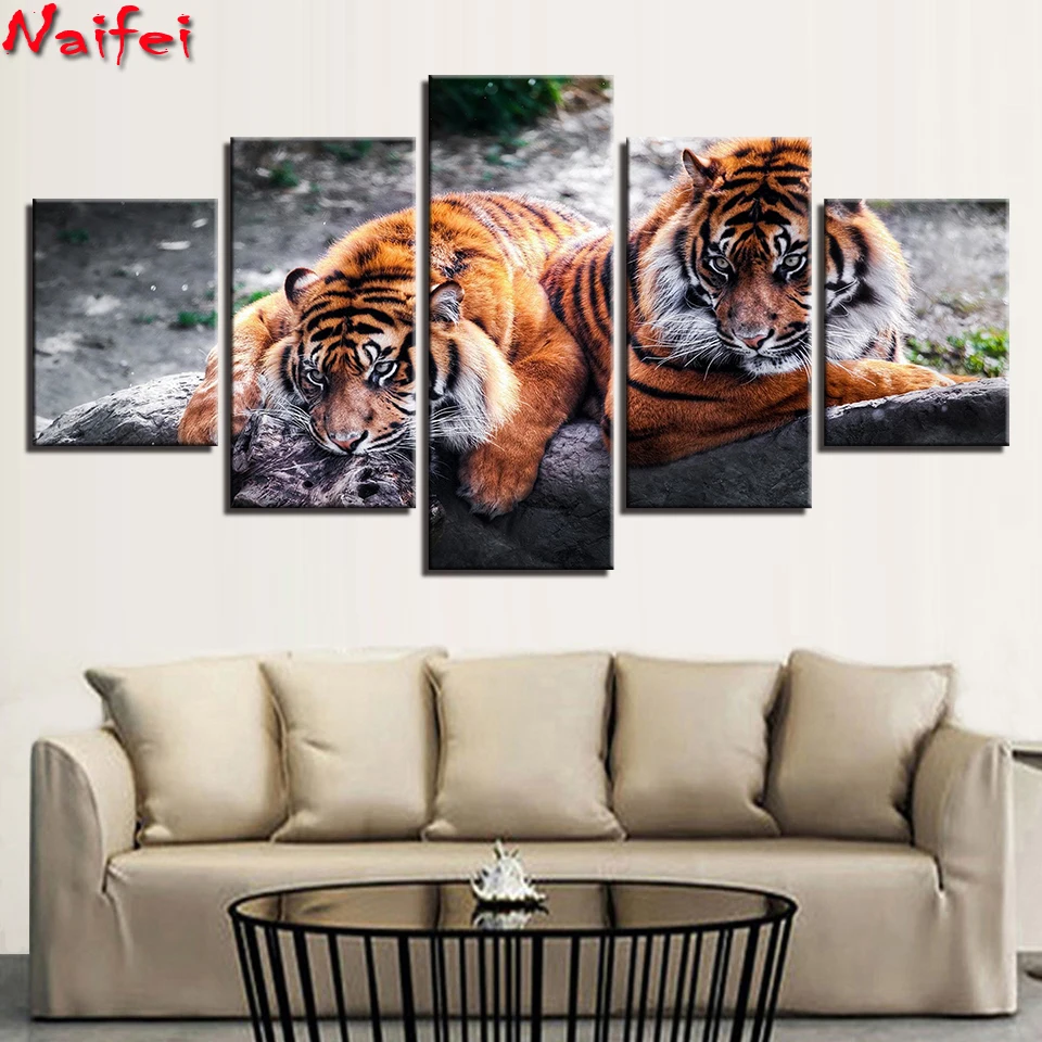5d diy large 5 pcs diamond mosaic tiger diamond painting full square round embroidery sale animals home decor
5d diy large 5 pcs diamond mosaic tiger diamond painting full square round embroidery sale animals home decor