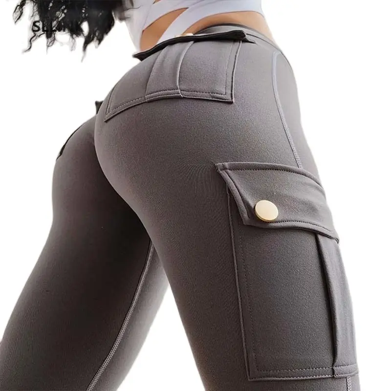 Women Yoga Pants High Waist Military Style Sport Leggings Gym Slim Fit Pocket Sweatpants Outdoor Running Fitness
Women Yoga Pants High Waist Military Style Sport Leggings Gym Slim Fit Pocket Sweatpants Outdoor Running Fitness