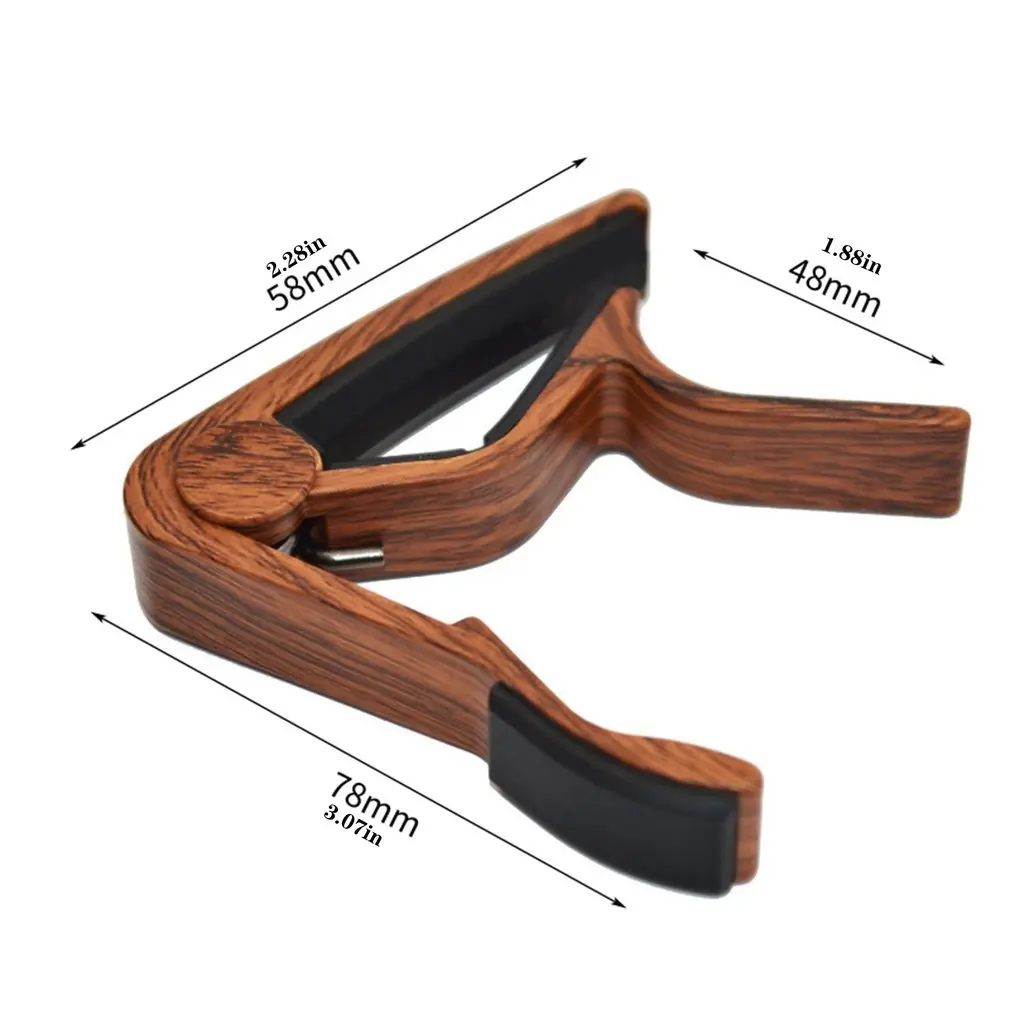 Guitar Capo Ukulele Capo Deep Wood Grain Metal Capo Tone-variation Clip Tuning Clip Musical Instrument Accessories
Guitar Capo Ukulele Capo Deep Wood Grain Metal Capo Tone-variation Clip Tuning Clip Musical Instrument Accessories