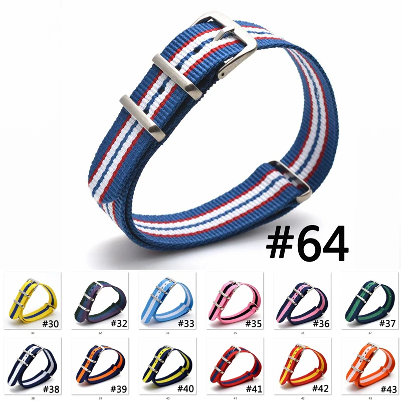 16mm 18mm 20mm 22mm Nato Army Sports Brand Nylon Fabric Belt Accessories Silver Buckle Bands 18Mm Watch Strap Substitute DW
16mm 18mm 20mm 22mm Nato Army Sports Brand Nylon Fabric Belt Accessories Silver Buckle Bands 18Mm Watch Strap Substitute DW