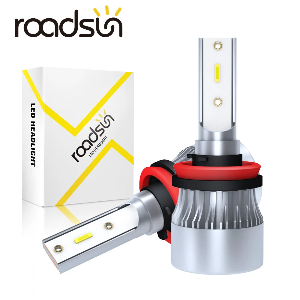 2 шт., Автомобильные светодиодные лампы H4 H7 H8 H11 CSP 9005 HB3 HB4 9006 6000K 12 в 24 В 
2 шт., Автомобильные светодиодные лампы H4 H7 H8 H11 CSP 9005 HB3 HB4 9006 6000K 12 в 24 В