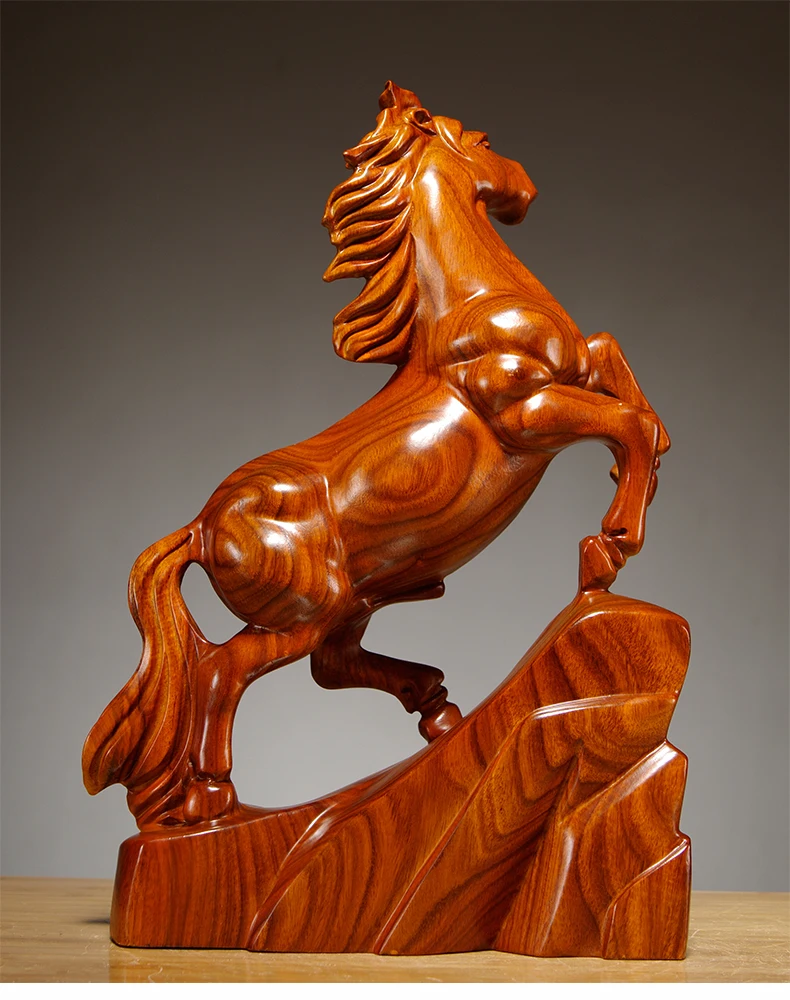 high18cm Collection Chinese Rosewood Carving Handmade Ornament Zodiac Animal Statue Horse Success Decoration Gift
high18cm Collection Chinese Rosewood Carving Handmade Ornament Zodiac Animal Statue Horse Success Decoration Gift