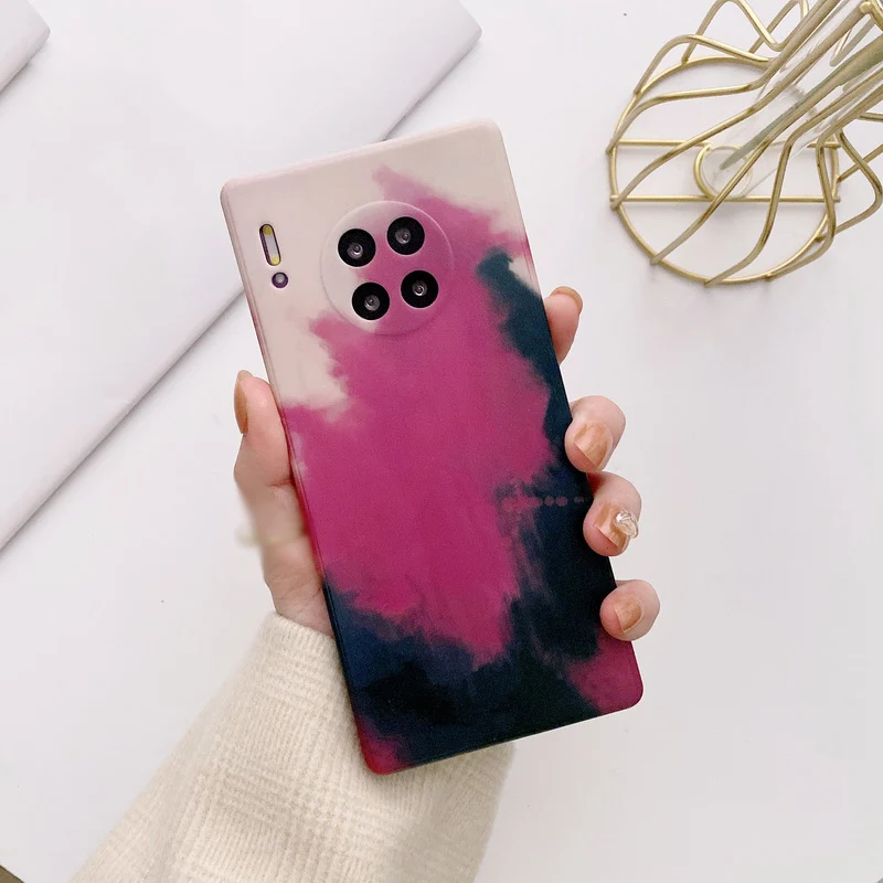For Huawei P40 Lite P30 Pro Case Luxury Gradient Watercolor Liquid Silicone Phone Case For Huawei Mate 40 30Pro Nova 8 SE Cover
For Huawei P40 Lite P30 Pro Case Luxury Gradient Watercolor Liquid Silicone Phone Case For Huawei Mate 40 30Pro Nova 8 SE Cover