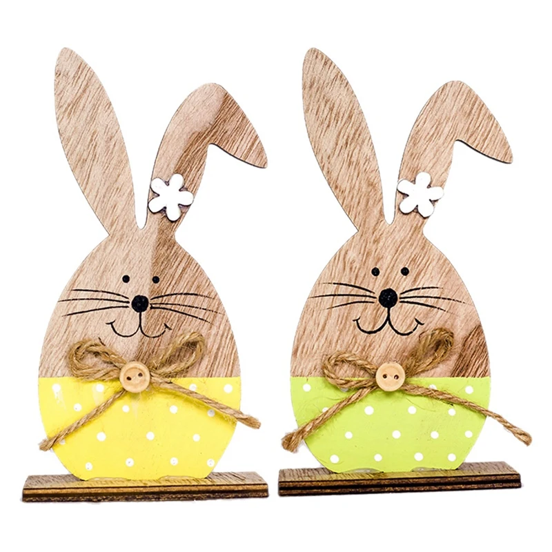 2 Pcs Easter Bunny Ornaments Home Shop Table Decorations Cute Wooden Rabbit Shapes Ornaments Craft Gifts
2 Pcs Easter Bunny Ornaments Home Shop Table Decorations Cute Wooden Rabbit Shapes Ornaments Craft Gifts
