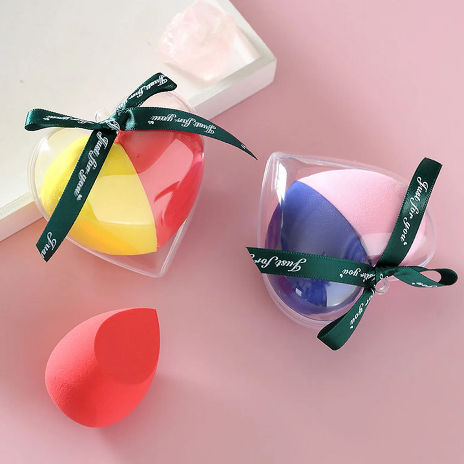 2PCS Powder Puffs Wet Dry Face Facial Cosmetic Makeup Sponge Powder Puffs Blenders with Heart-shaped Box for Women Girls Ladies
2PCS Powder Puffs Wet Dry Face Facial Cosmetic Makeup Sponge Powder Puffs Blenders with Heart-shaped Box for Women Girls Ladies