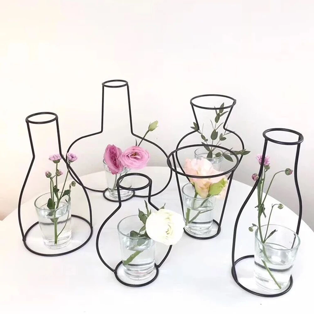 Nordic Simple Golden Glass Vase Hydroponic Plant Flower Vase Iron Metal Vase Frame Metal Plant Holder Modern Office Home Decor
Nordic Simple Golden Glass Vase Hydroponic Plant Flower Vase Iron Metal Vase Frame Metal Plant Holder Modern Office Home Decor
