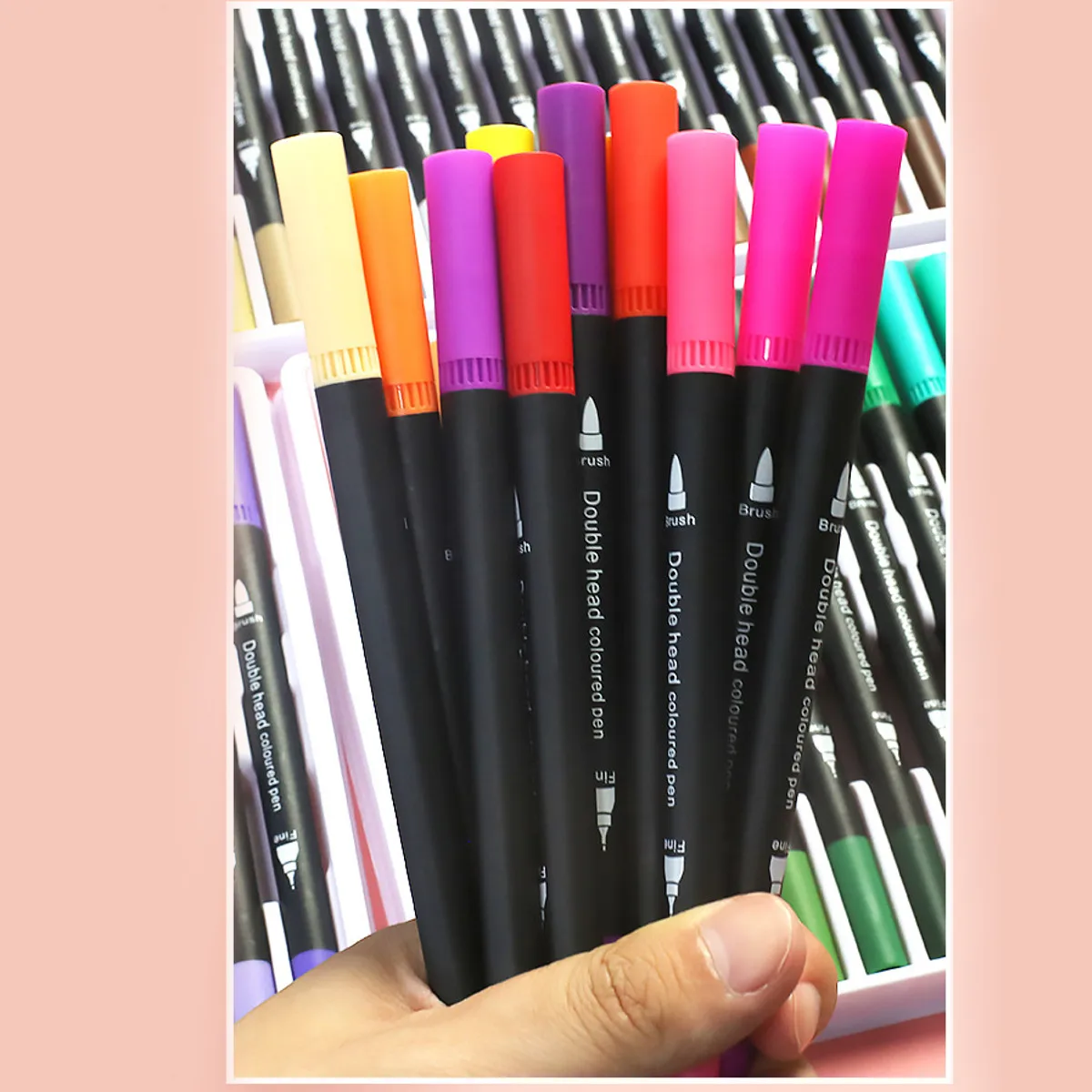 Dual Tip Brush Art Markers Pen 24/48/80/100 Colors Watercolor Pens For Drawing Painting Drawing Calligraphy Art Supplies Gifts 
Dual Tip Brush Art Markers Pen 24/48/80/100 Colors Watercolor Pens For Drawing Painting Drawing Calligraphy Art Supplies Gifts